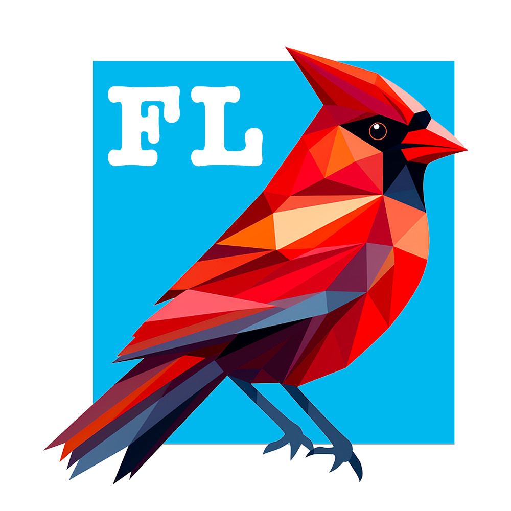 Florida Bird Lover by Robin Mehdee - Florida Northern Cardinal Art